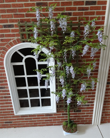 Serious Collectors 12th scale Dollshouse Miniature Wisteria (image for) Serious Collectors 12th scale Dollshouse Miniature Wisteria